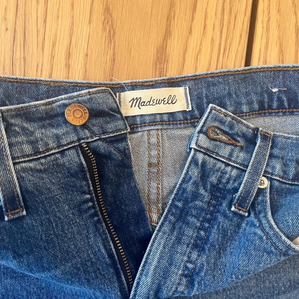 Madewell Cropped Balloon Jeans Grandle Wash High Rise Denim‎ Blue Size 25 - Picture 4 of 14